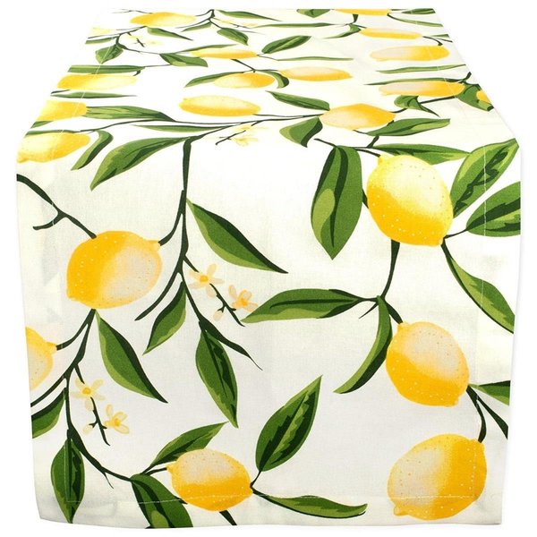 Fastfood 14 x 72 in. Lemon Bliss Print Table Runner FA1541487